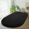 Tapis moelleux pour chambre à coucher salon des filles ovales douces tapis modernes en peluche de tapis shaggy tapis de décoration intérieure carpets confort