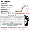 Aneikeh Primavera Estate Jelly Clear Plastic PVC trasparente Pompe Club Fashion Sexy Party Fine Female Tacchi alti Scarpe 41 42 2110122568