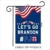 30 * 45cm FJB 가든 플래그로 가자 Brandon USA Biden Flag 편지 스타 패턴 인쇄 배너 5 26WF H1