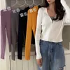 Chic Sweatershirt 후드 여성 카디 건 스웨터 패션 지퍼 긴 소매 카디건 봄 가을 니트 outwear 코트 얇은 11802 210528