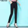 Streetwear Summer Skinny Women's Pants Kvinna Hög midja Elastisk Penna Capris För Kvinnor Byxor Kvinna Plus Storlek 210608