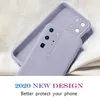 Huawei P40 Pro Lite P30 P20 Mate 40 30 20 Pro液体シリコンオリジナル高級ソフトバックカバーのためのキャンディカラー電話ケース