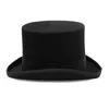 5.4 inch 100% Wool Felt Top Hat For Men/Women Cylinder Hat Topper Mad Hatter Party Costume Fedora