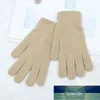 Gants chauds d'hiver épaissi plus velours stretch tricoté gants à écran tactile à cinq doigts pour hommes et femmes gants d'équitation froids prix usine conception experte qualité