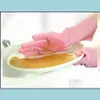 手袋の掃除用家具の家具組織のホームガーデンマジックシレ食器洗い皿洗濯スポンジゴムスクラバー再利用可能なブラス