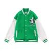 Männer Jacken Hip Hop Baseball Jacke Mantel Männer Frauen Paar Brief Ärmel Patchwork Übergroße Streetwear Bomber Varisty College Mode