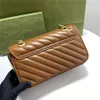 Borse moda marmont Borse classiche tracolla Designer di lusso Messenger di alta qualità 3 dimensioni con bottoni ondulati a reticolo diamantato Borsa a tracolla GB86