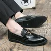 Robe chaussures mocassins pour hommes noir pour hommes mocassins de mariage marque de mode hommes doux formel gentleman cuir italien hippie marron