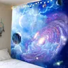Cosmic ciel étoilé décor psychédélique tapisserie tenture murale indien Mandala tapisserie Hippie tapisserie Boho mur tissu 210609