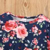 Arrivée Printemps et Automne Toddler Girl Floral Dress Vêtements pour enfants 210528