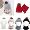 5 Kolory Baby Kids Winter Ciepłe Kapelusz Szalik Solidna Czapka Czapka Crochet Kids Cute Hat Nowy Born Hat Cap Dziecko, Dzieci Maternity 0-3t