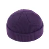 Ball Caps SHUANGR Fashion Unisex Beanie Hat Ribbed Knitted Cuffed Winter Warm Short Casual Solid Color For Adult Men