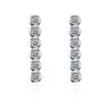 OIMG 2021 Korean version of silver-plated zircon simple female French earrings BB-11