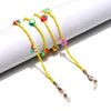 Trendy Polymer Clay Colorful Strap Beaded Glasses Chains Women Anti Slip Face Lanyard Neck Chain Eyeglass Sunglasses