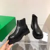 Kadının Lüks Deri Ayakkabı Ayak Bileği Çizmeler Fabrika Doğrudan Kadın Kaba Topuk Yuvarlak Kafa Sonbahar Kış Martin Çöl Boot Knight İş Güvenliği Motosiklet Boyutu 35-41