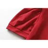 Słodka Lata Lato Krótki Rękaw Puff Tshirts Girls Moda Bow Decoration Red Woman Tshirt Topy Mujer Camisetas 210421