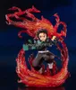 Demon Slayer Anime Figure Kamado Tanjirou Hinokami Kagura Action Figure Kimetsu no Yaiba Figuarts ZERO Figurine Modèle Poupée Cadeau Q0621