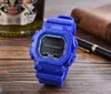Casual sports men's quartz GXW-56 watch, waterproof and proof, world time co-branded LED digital display, square blue, ordinary5180377