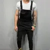 Männer Hosen Männer Overall Mode Denim Latzhose Zerrissene Jeans Overalls Cargo Lange Hosen 2021