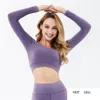 Melody Workout Tops for Woman Gym Yoga Shirts Kvinnlig Kvinnors Sport Slitage Mjuk Slim Fit ActiveWear Running