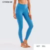 Pantaloni da yoga a vita alta di lusso traspiranti da donna con tasche Leggings atletici-28 pollici