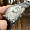 watches men luxury brand Titanium Steel Case Octo Finissimo 102711 BGO40C14TLXTAUTO Gray Dial Automatic Mens Watch Gray Leather Strap discount