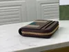 Ophidia Classic Card Holders 658552 Beige Ebony Canvas Red Green Striped Ribbon Women Vintage Leather Coin Purse Wallets With Gift Box