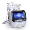 6 en 1 Microdermabrasion de refroidissement noir Déliement d'oxygène Jet Diamond Péléling Hydra Dermabrasion Hydro Fasial Machine Aqua Peel Face Beauty Équipement de beauté