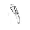 300-hole ABS square hand-held high pressure shower head is the choice of water-saving filtered showerheads in the hotel's home bathroom