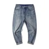 Light 2021 Blue Simple Jeans Men's Loose Straight Tube Large Size Fashion Brand Small Foot Harlan Pants Trend