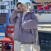 Hooded katoenen jas vrouwen Koreaanse versie losse winter Hong Kong stijl harajuku verdikte brood kleding trend 210819