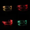 Lunettes EL fil néon fête LED lumineuse éclairer Rave Costume décor DJ Halloween décoration lunettes de soleil 5256551