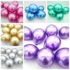 50 pcs/Lot Coloré Partie Ballon Décoration De Fête 10 pouces Latex Chrome Métallique Hélium Ballons De Mariage Anniversaire Bébé Douche De Noël Arch Décorations JY0938