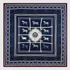 90 cm Ręcznie walcowane brzeg Paisley Horse Twill Silk Square Scarf Kobiety Szal Marka Hidżab Szalik Fulf Głowy Szaliki Projekt Bandana Q0828