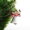 Christmas Decorations 1PC Hanging Pendant Bell Red White Green Metal Jingle Bells Xmas Tree Ornaments Home Decoration