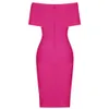Ocstrade bandage jurk zomer kleding voor vrouwen sexy roze bodycon celebrity club avondfeest 210527