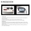 Kingseven 2021ブランド古典的な正方形の偏差サングラスメンズ運転男性の太陽メガネ眼鏡UVブロッキングN7906