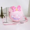 Crianças mini embreagem saco bonito meninas meninas bow bolsas e bolsas kawaii bebê pequena moeda bolsa crossbody saco