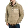 Men's Hoodies Men's & Sweatshirts Stylish Sweatshirt Thicken Soft Plush Men Fluffy Pullover