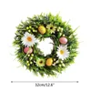 Decorative Flowers & Wreaths Easter Wreath Door Hanging Rattan Dan Pendant Sunflower Layout Scene Home Party Decoration Garden Garlands