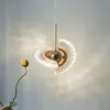 Wisiorek Lampy Nordic Projektant sypialnia nocna pojedyncza głowa kryształ Lampa LED Kreatywne dekoracje wnętrz Lustre Luksusowe światło