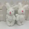 20pcs / lote Mini Muñecas de peluche 6 cm Conjunto de juguetes de conejo de conejos Regalos Cumpleaños Boda Decoración de fiesta 210728