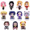 11 stks/partij Demon Slayer Knuffels 20 cm Kimetsu Geen Yaiba Kamado Tanjirou Tomioka Giyuu Agatsuma Zenitsu Douma Sabito gevulde Pop H0824