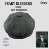 Wool Newsboy Caps Men Herringbone Flat Caps Gatsby Cap wełniane wełniane czapki golfowe Vintage Hat Winter Peaky Blinders4605845
