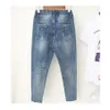 5XL плюс размер парня джинсы для женщин повседневная винтажная высокая талия джинсовые брюки гарема эластичные Femme K421 210629