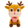 Plush Toy Deer Doll Christmas Party Söt Valentine039S Day Angel Sleeping Pillow Soft Animal Soothing Gift for Children DHL6542859