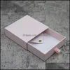 Jewelry Pouches, Bags Packaging & Display Wholesale 500Pcs/Lot Paper Boxes Cardboard Necklace Earring Gift Der Box Drop Delivery 2021 Tpm4G