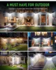 200 LED Superljus utomhus sollampa Vattentät 3 Modes Motion Sensor Human Induction Solar Garden Light Yard Garage Lights