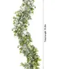 1pc 1.95 / 1.8m bruiloft decoratieve kunstmatige klimop groen blad garland planten wijnstok voor thuis tuin bladeren decoratie groen rotan 210624