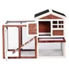 US StockMax Holz Haustier Home Decor Haus Kaninchen Bunny Wood Hutch Hundehaus Chicken Coops Käfige Käfig, AUBURN A08 A48 A47